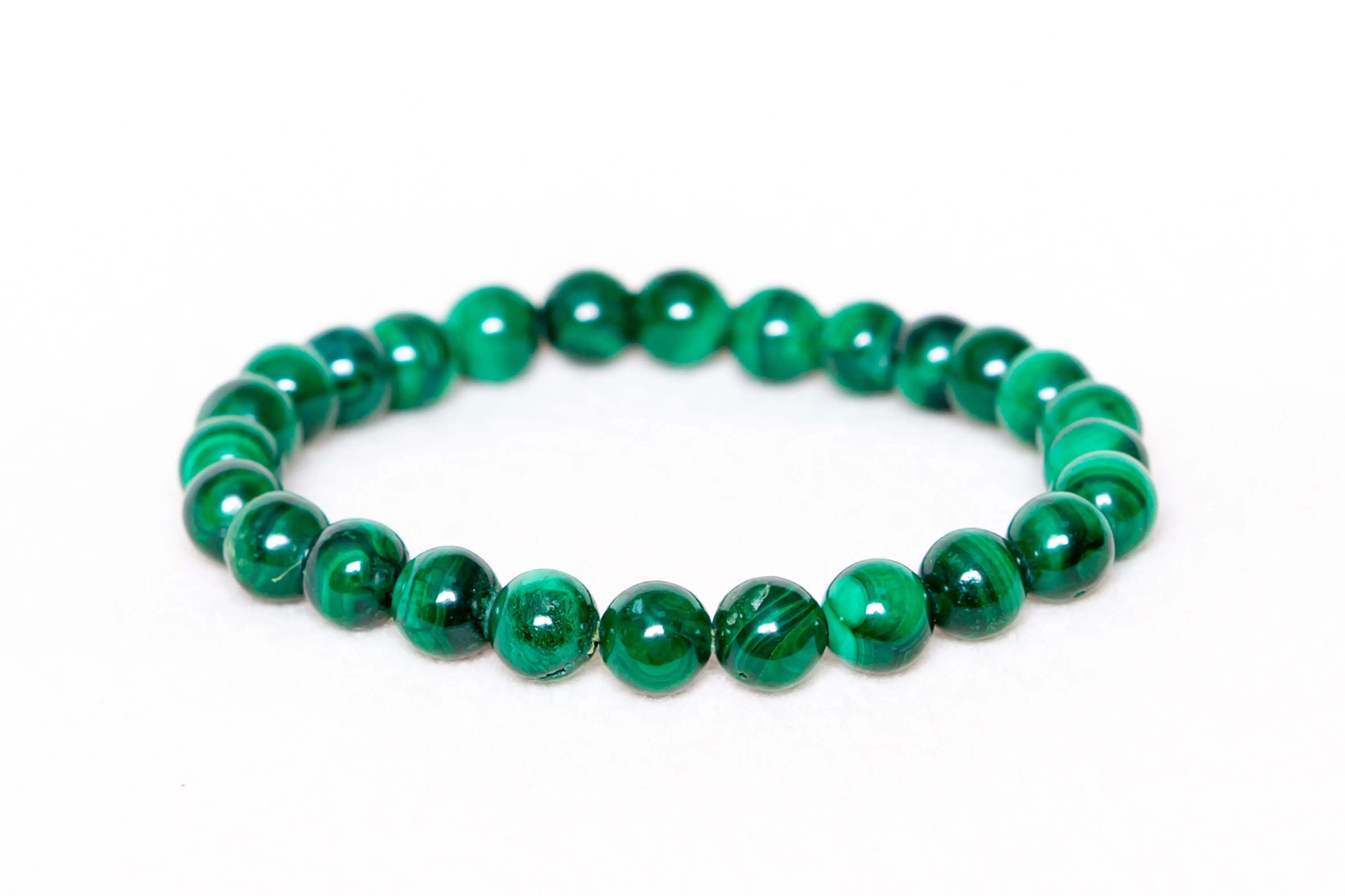 Bracelet en Pierre de Malachite - DOULEURS PHYSIQUE Éclat Précieux