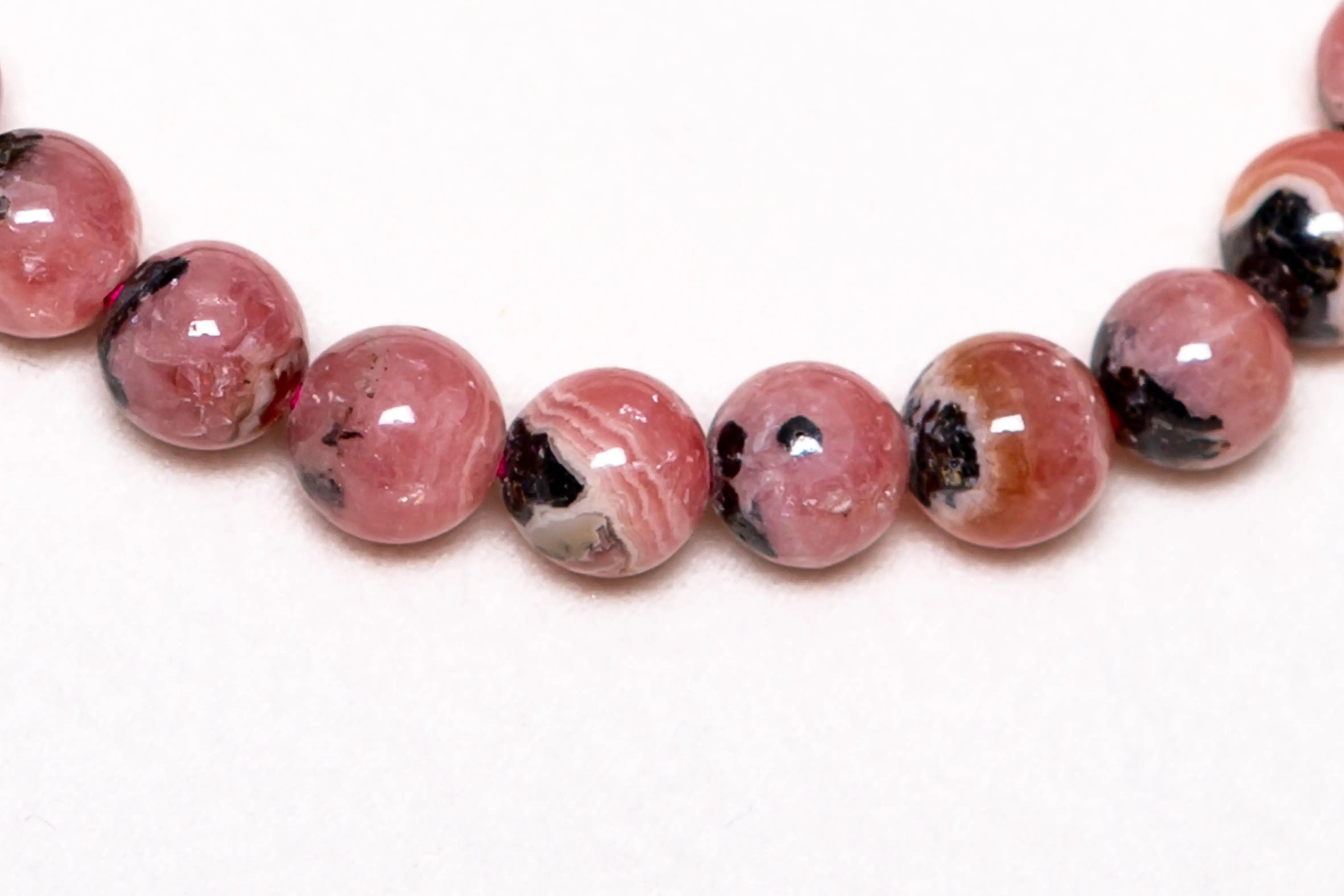 Bracelet en Pierre de Rhodochrosite - GUERISON INTERIEURE Éclat Précieux